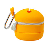 Maxbell Fly Fishing Trash Can Silicone Retractable Practical Fly Fishing Storage Bin Orange Yellow