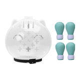 Maxbell Cat Muzzle Multifunctional Pet Tools with Foot Pads for Home Grooming Travel L green foot pads