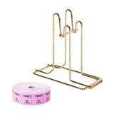 Maxbell Raffle Ticket Dispenser for Single Roll Tickets Trade Shows Charity Auctions Pink Luxury Holder
