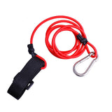 Maxbell Maxbell Elastic Kayak Canoe Safety Leash Fishing Rod Lanyard Paddle Leash Red