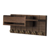 Maxbell Key Holder Wall Mount Rustic Wall Storage Shelf for Dorm Living Room Kitchen