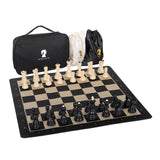 Maxbell Portable International Chess Set Family Game Storage Bag for Friend Children