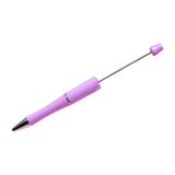 Beadable Pen Children Gift Office Lightweight Stationary Supplies Beaded Pen Simple Purple