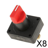 Maxbell 8x100A Battery Master Disconnect Rotary Cut Off Isolator Switch for Car Boat