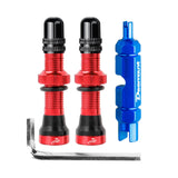 Maxbell Maxbell Replacement Bike Valve Core Kit for Bicycle Mountain Bike MTB Road Bike Red