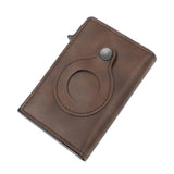 Maxbell Mens Wallet 3.94x2.56x0.79inch Practical Retro Design PU Leather Card Holder Brown