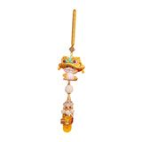 Year of The Snake Car Ornament 2025 Chinese Lunar New Year Hanging Ornament Gold Beads