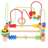 Maxbell Maxbell Wooden Beads Maze Around Circle Bead Toy Kids Montessori Developmental Toy