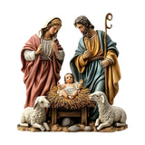 Maxbell Christmas Nativity Scene Figurine Jesus Collectible Figurine for Gift Office