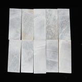 Maxbell 10pcs inlay material White shell blanks size 36 x 12 x 1.0mm