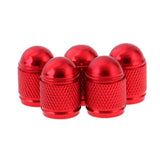 Maxbell 5 Pieces Aluminum Bicycle Bike Schrader Air Valve Dust Cap Cover Red - Aladdin Shoppers