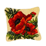 Maxbell 2 Pieces Flower Pattern Latch Hook Kits Pillow Case Cushion Cover