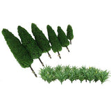 Maxbell Model Cypress Trees Mini Sword Grass Scenery Layout Landscape