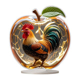 Maxbell 2D Acrylic Apples Decoration Artwork Decorative Sign for Living Room Bedroom