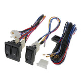 Maxbell Maxbell 1 Set Universal Car Power Window 3pcs Switches with Holder & Wire Harness