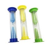 Maxbell Set of 3 Sand Timer - Hourglass Sandglass Timer - Blue + Green + Yellow, 1 Minute + 3 Minutes + 5 Minutes - Aladdin Shoppers
