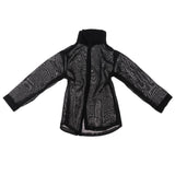 5x1/6 Scale Woman's Shirt Blouse for 12" Female Doll Figures Accessories Black