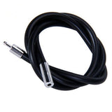 Maxbell 8x 3mm Rubber Cord Necklace Choker Chains With Stainless Steel Closure - 8 Sizes