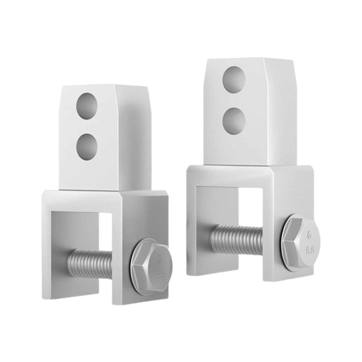 Maxbell 2 Pieces Height Extension Adapter High Damping Device Heightening Device Pad Silver