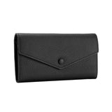 Maxbell Womens Wallet Stylish PU Leather Minimalist Purse for Travel Shopping Dating Black