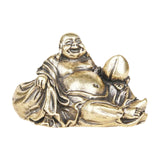 Maitreya Buddha Statue Home Decoration Brass Figurine for Shelf Bedroom Home