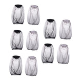 Maxbell 10Pcs Fly Head Net Mesh Netting for Backpacking Outdoor Activity Travel