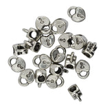 Maxbell 30 Piece Antique Silver Alloy Heart Lock Large Hole Beads with Bails Hanger Charms for DIY Necklace Bracelet Jewelry Making Beading Craft - Aladdin Shoppers