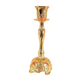 Maxbell Candle Holder Decorative Crafts Candlestick Holder for Tabletop Dinner Party Gold