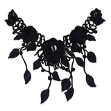 Maxbell 2Pcs Vintage Flower Lace Applique Neck Collar Fabric Sewing Craft Trims DIY