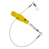 Maxbell Fishing Release Clips Reusable with Steel Line for Fishing Trolling Yellow