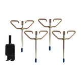 Maxbell 4x Ice Fishing Anchors Ice Anchor Tool Heavy Duty Metal Portable Tent Stakes