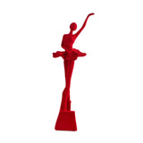 Maxbell Ballet Dancer Figurine Craft Tabletop Ornament for Bookshelf Decor Accessory Style A