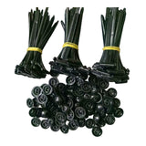 Maxbell Multifunctional Cable Tie Buckle Push Mount Cable Fender Liner Retainer Pins 100PCS