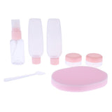Maxbell Maxbell Portable Make Up Spray Bottle Refillable Empty Case with Facial Puff - Pink
