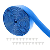 Maxbell Vinyl Straps for Patio Chairs Repair 5cmx20ft DIY for Outdoor Furniture Home Blue