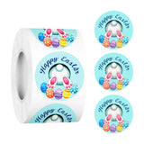 500 Pieces Easter Stickers 1 Roll 1 inch for Wedding Greeting Cards Birthday