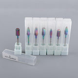 Maxbell Maxbell 7pcs Nail Files Drill Bit Acrylic UV Gels Removing Manicure Grinding Head Rainbow