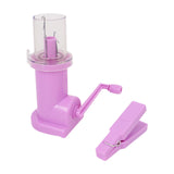 Maxbell Hand Spool Knitter Cord Knitter Weaver for Project Crafts Sweaters Bracelets Pinkish Purple