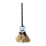 Maxbell Witch Broom with Light Spooky Halloween Decor for Club Carnivals Fancy Dress black violet