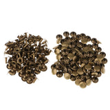 200 Pieces Single Cap Rapid Rivets DIY Leather Craft Repair 9x8mm