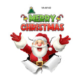 Maxbell Santa Toilet Lid Decal Funny Waterproof Toilet Decoration Holiday Decoration
