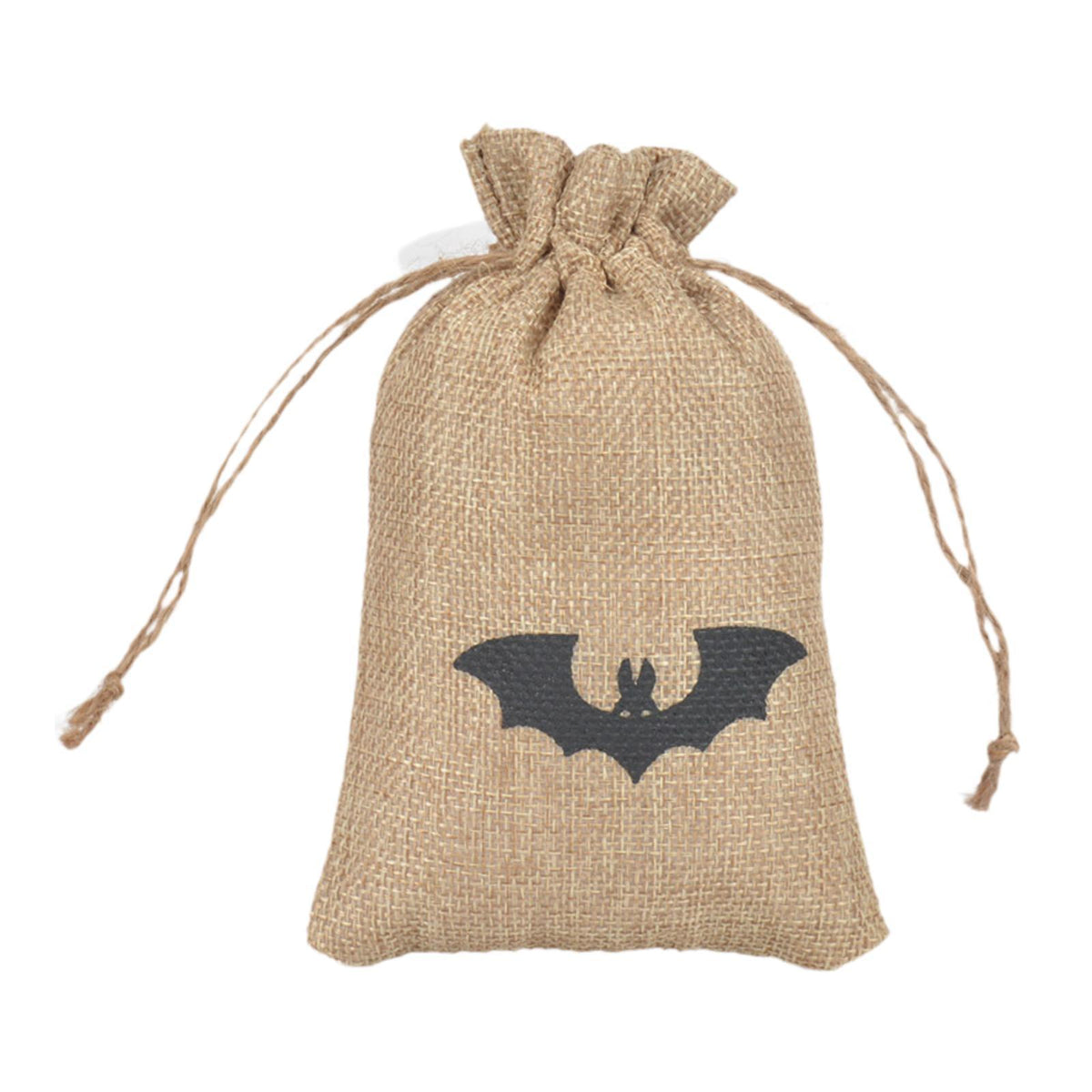 Maxbell Halloween Burlap Gift Bags with Drawstring for Wedding Birthday Thanksgiving Style E