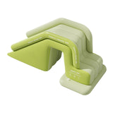 Inflatable Pool Slide for Kids Wear Resistant PVC for Backyard Summer Family Green