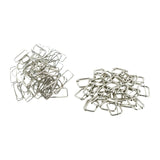 200 Pieces Rectangle Buckles Sleek Metal Belt Slide Buckles for Purse Making
