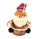Maxbell Christmas Storage Basket Cute Xmas Fruit Basket for Living Room Xmas Wedding A