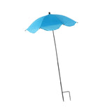 Maxbell Plant Umbrella with Metal Stake Weatherproof Sun Shade Cloth for Garden Beds Blue