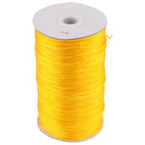 2 Rolls Elastic Cord Bungee Wire Rope Nylon Black/Yellow for Jewelry Making