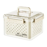 Maxbell Fruit Container for Fridge with Drain Basket with Colander Pantry Keep Fresh 20x16x15cm