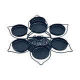 Maxbell Candle Stick Holder Retro Vintage Candelabra for Desktop Dining Room Banquet Black