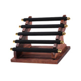 Maxbell Rings Display Stand Jewelry Organizer for Dressing Table Countertop Tabletop Black 22x16.5x15.5cm